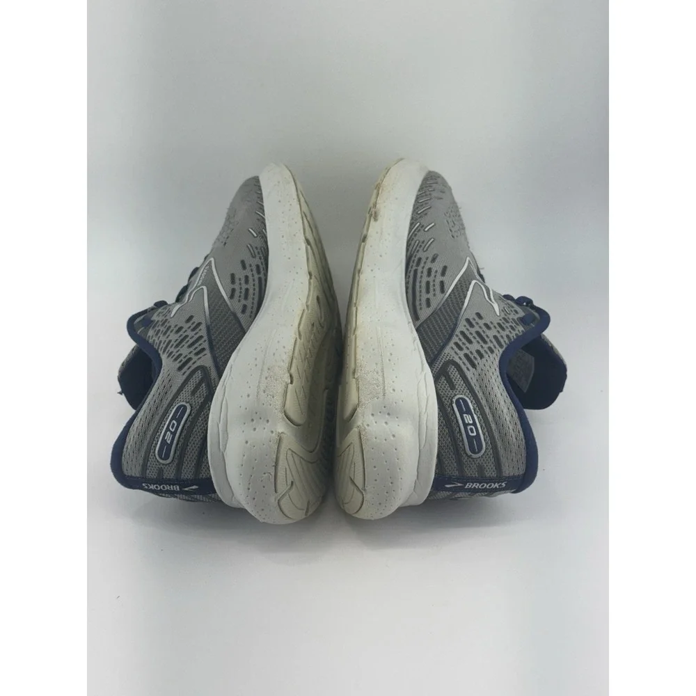 Brooks Glycerin 20 Shoes Mens Size 9 D Gray Running Comfort Walking Sneakers
